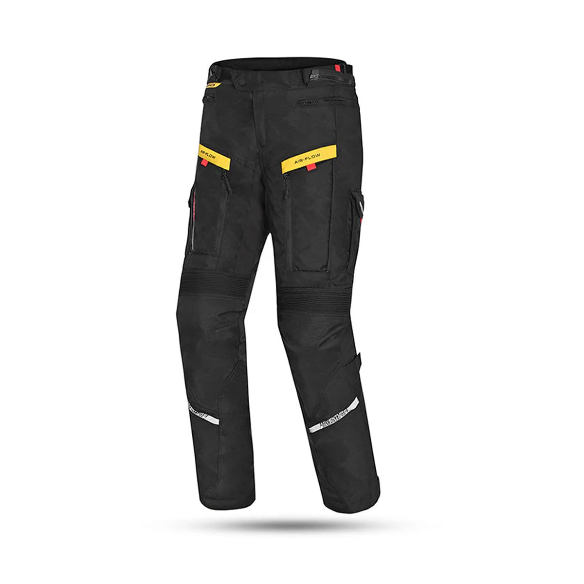 BELA TRANSFORMER PANTALONI UOMO MOTO TESSUTO NERO GIALLO FLUO 