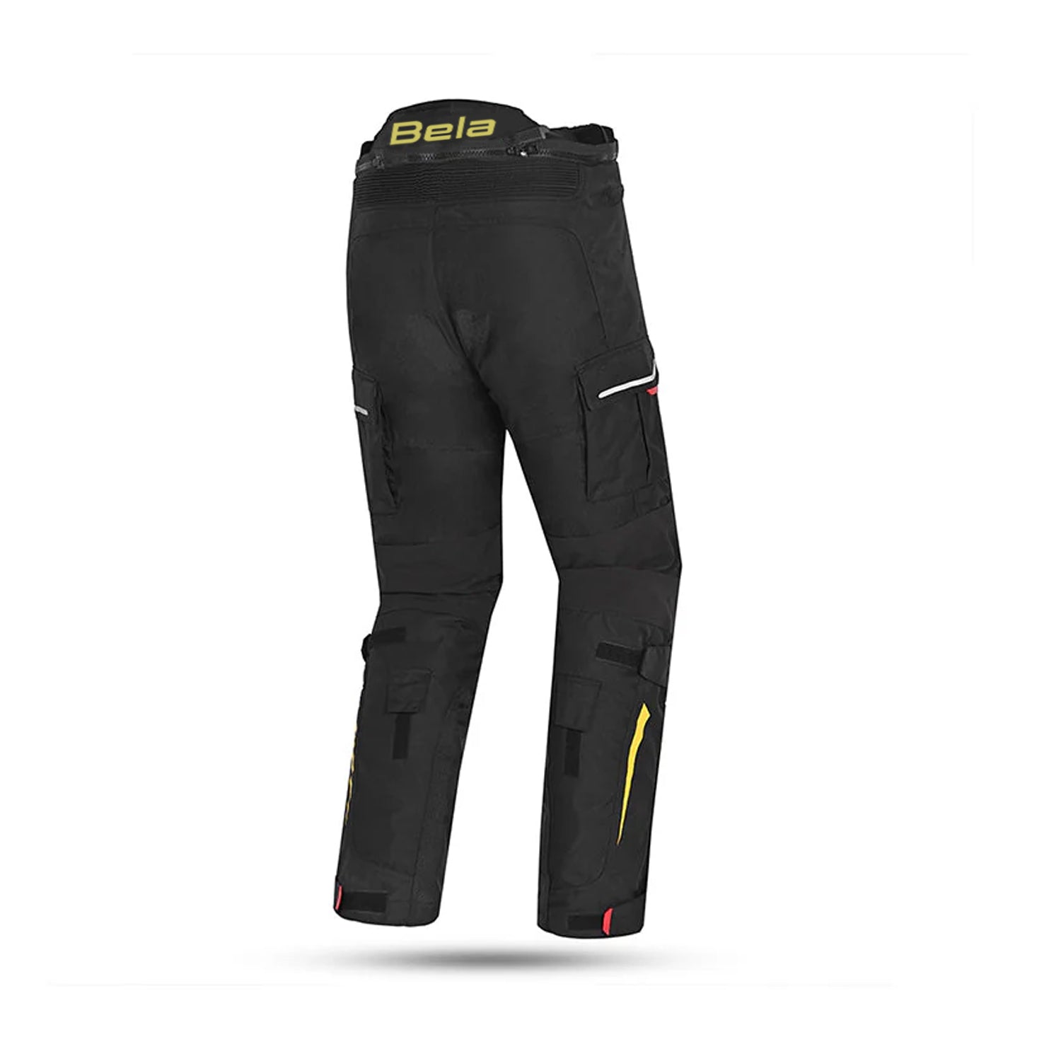BELA TRANSFORMER PANTALONI UOMO MOTO TESSUTO NERO GIALLO FLUO 
