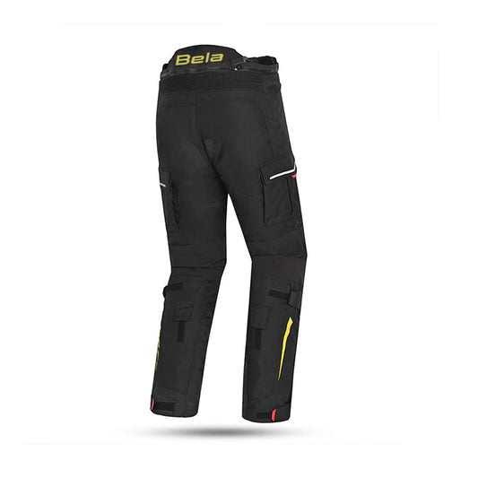 Pantalones de moto Bela Transformer para hombre - Negro/Amarillo fluorescente – Yamoto.it