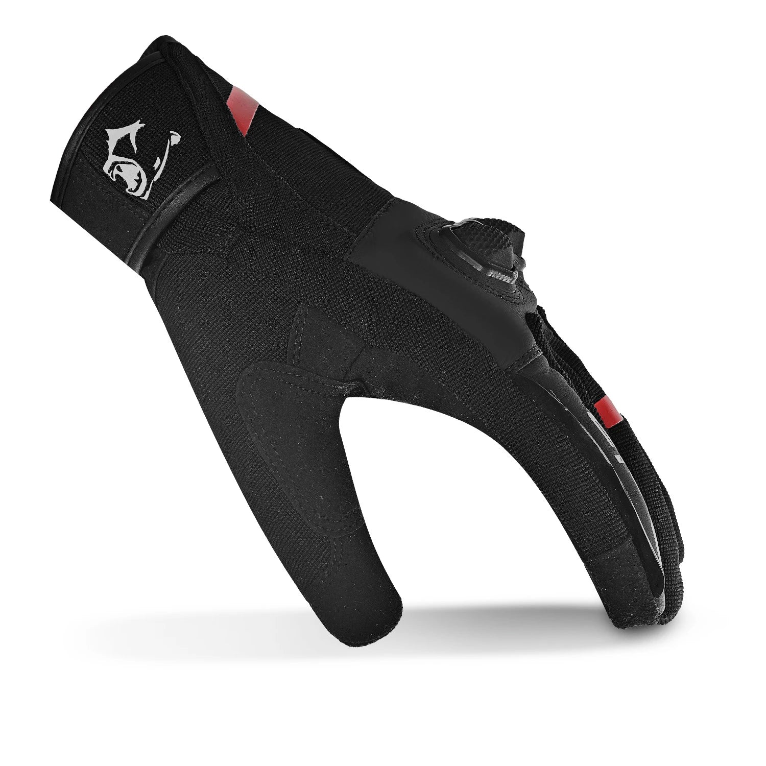 BELA TRACKER WP GUANTI DI MOTO DONNA TESSILE NERO ROSSO 