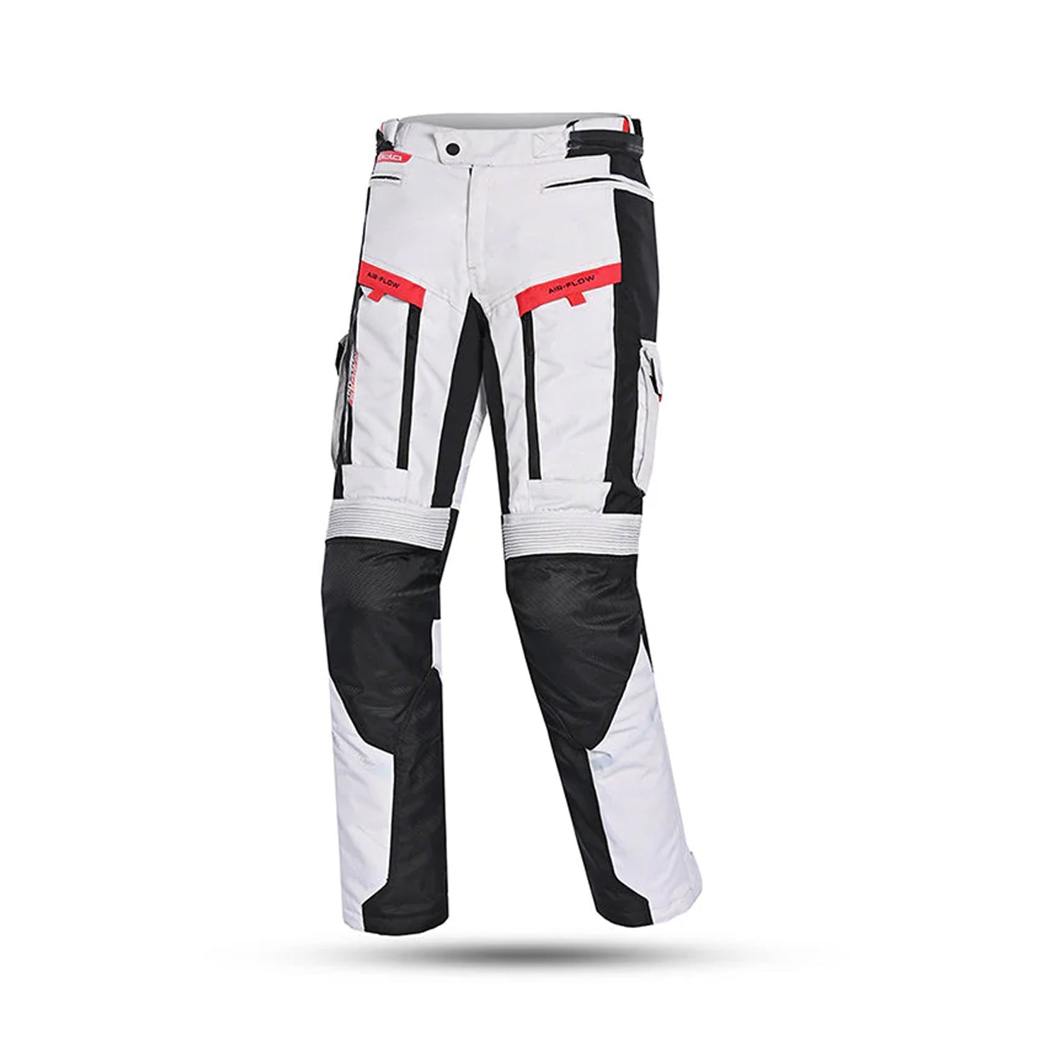 BELA TRANSFORMER PANTALONI UOMO MOTO TESSUTO GHIACCIO NERO ROSSO 
