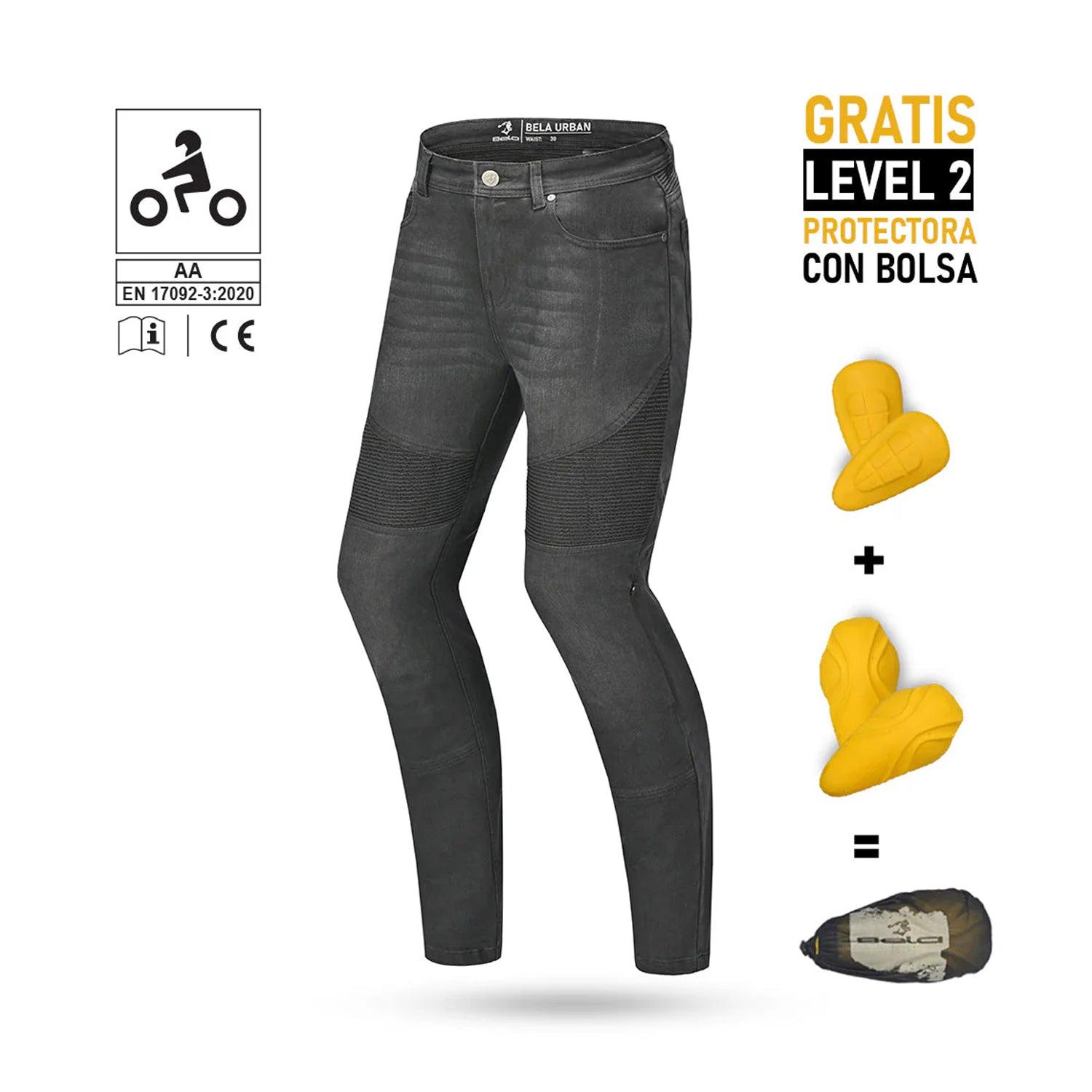 BELA URBAN LADY PANTALONI DONNA JEANS NERO 