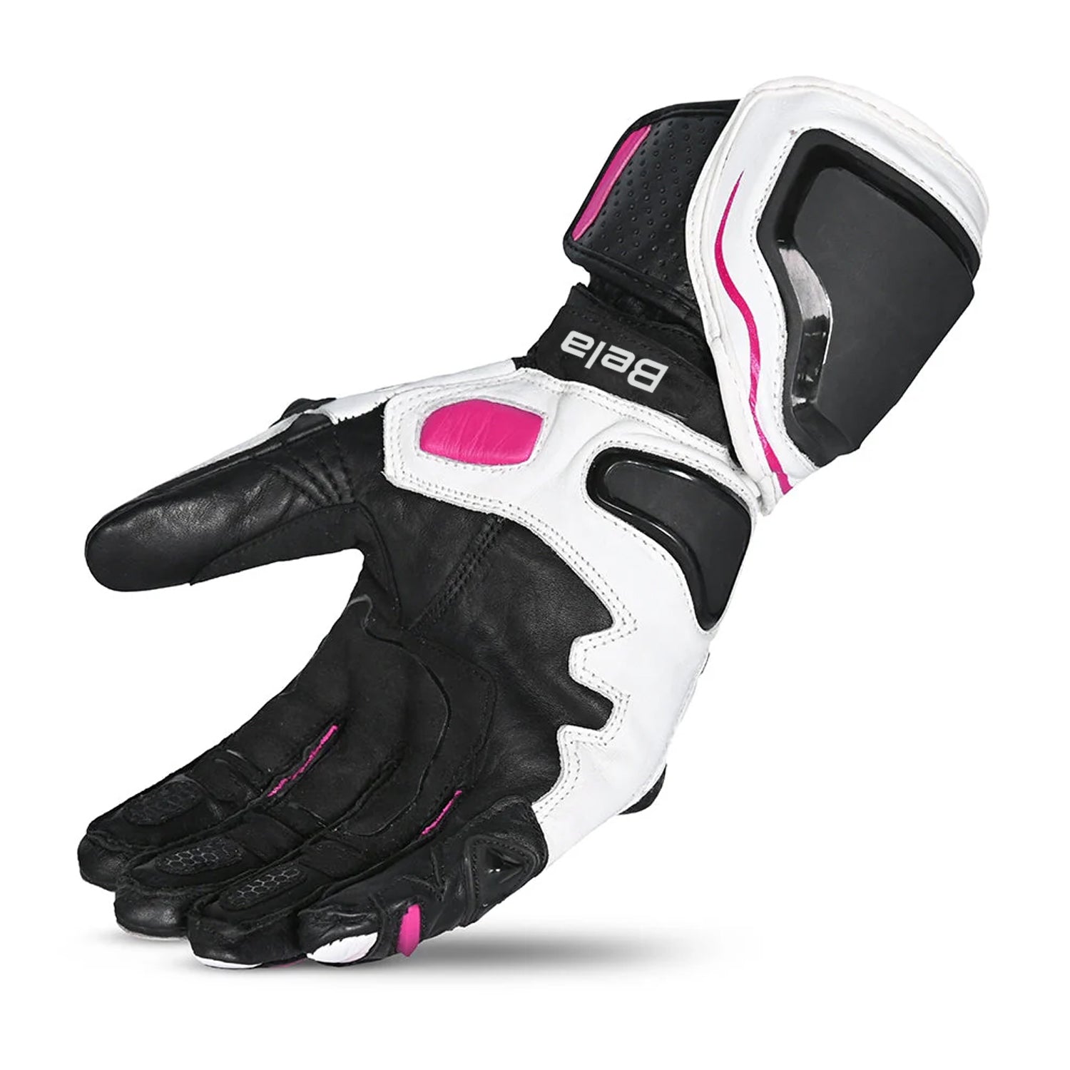 BELA VENOM RS GUANTI DONNA CORSA BIANCO/NERO/ROSA 