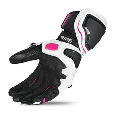 BELA VENOM RS GUANTI DONNA CORSA BIANCO/NERO/ROSA 