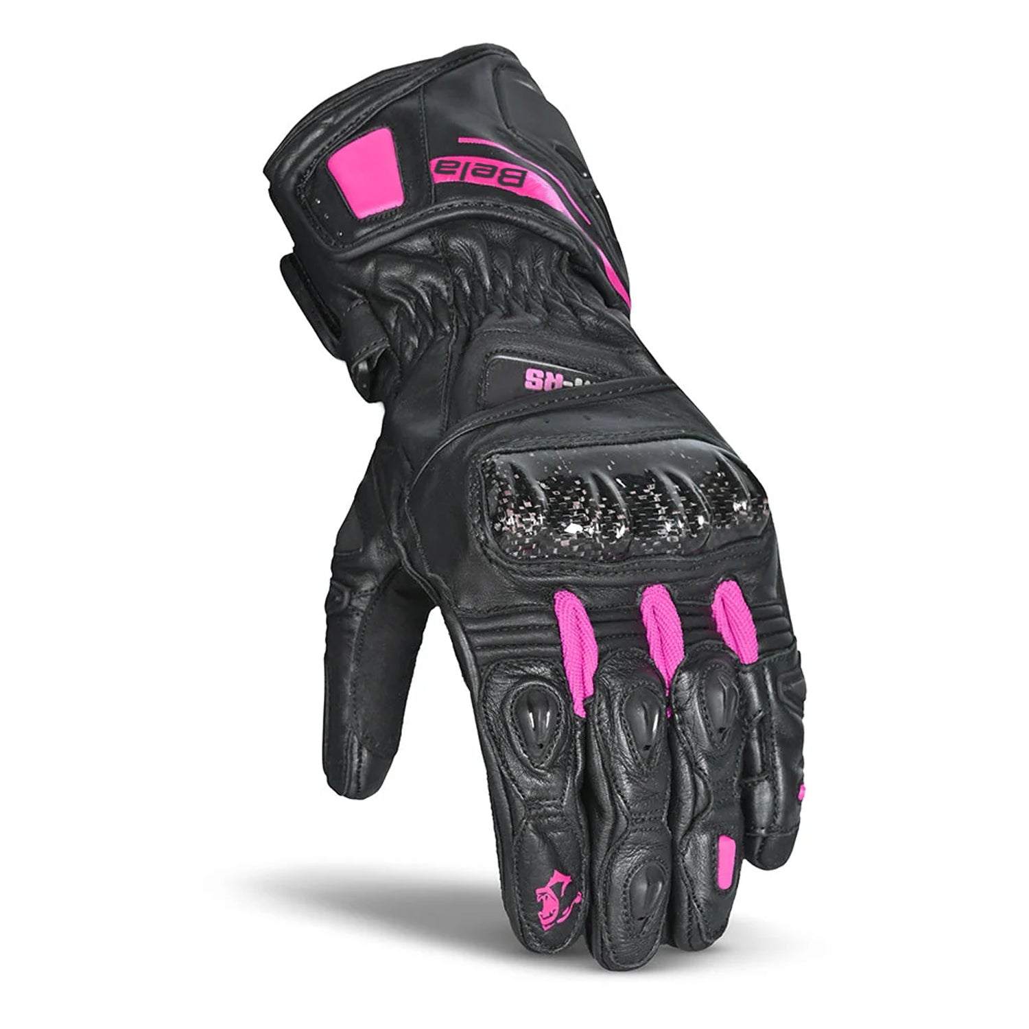 BELA VENOM RS GUANTI DONNA CORSA NERO/ROSA 