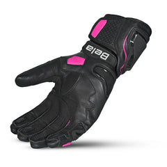 BELA VENOM RS GUANTI DONNA CORSA NERO/ROSA 