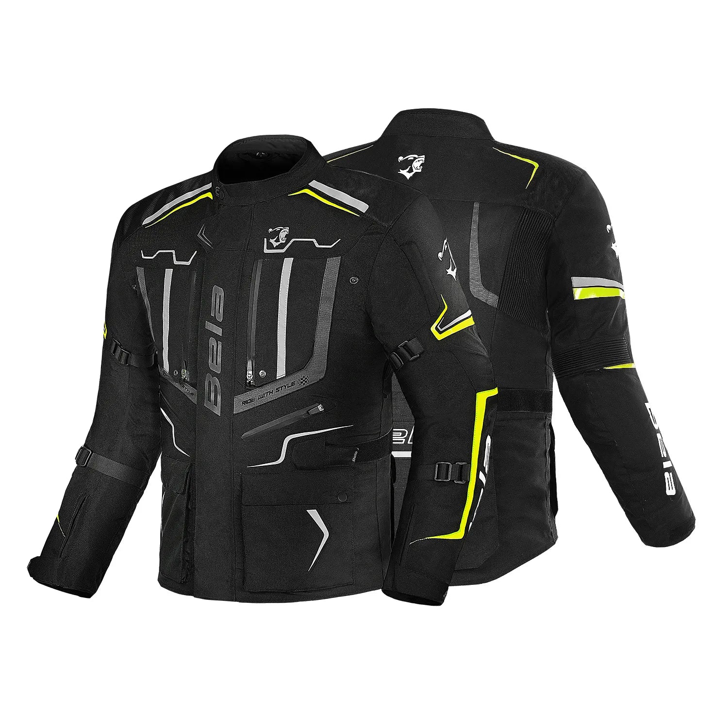 BELA WATSON TEXTLE CHAQUETA DE MOTO NEGRO ANTHIRACITE 