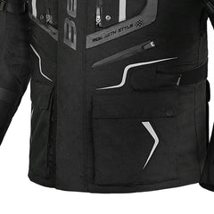 BELA WATSON TEXTLE CHAQUETA DE MOTO NEGRO ANTHIRACITE 