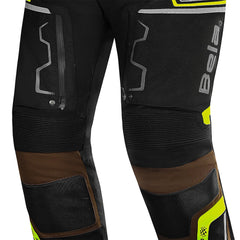 BELA WATSON TESSILE TURISMO PANTALONI DI MOTO UOMO NERO MARRONE GIALLO BIANCO 