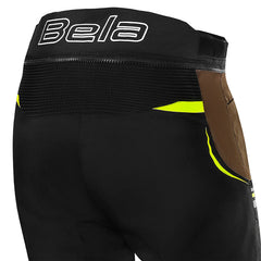 BELA WATSON TESSILE TURISMO PANTALONI DI MOTO UOMO NERO MARRONE GIALLO BIANCO 
