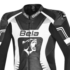 BELA X RACE TUTA IN PELLE 1 PEZZO NERO/BIANCO UOMO 