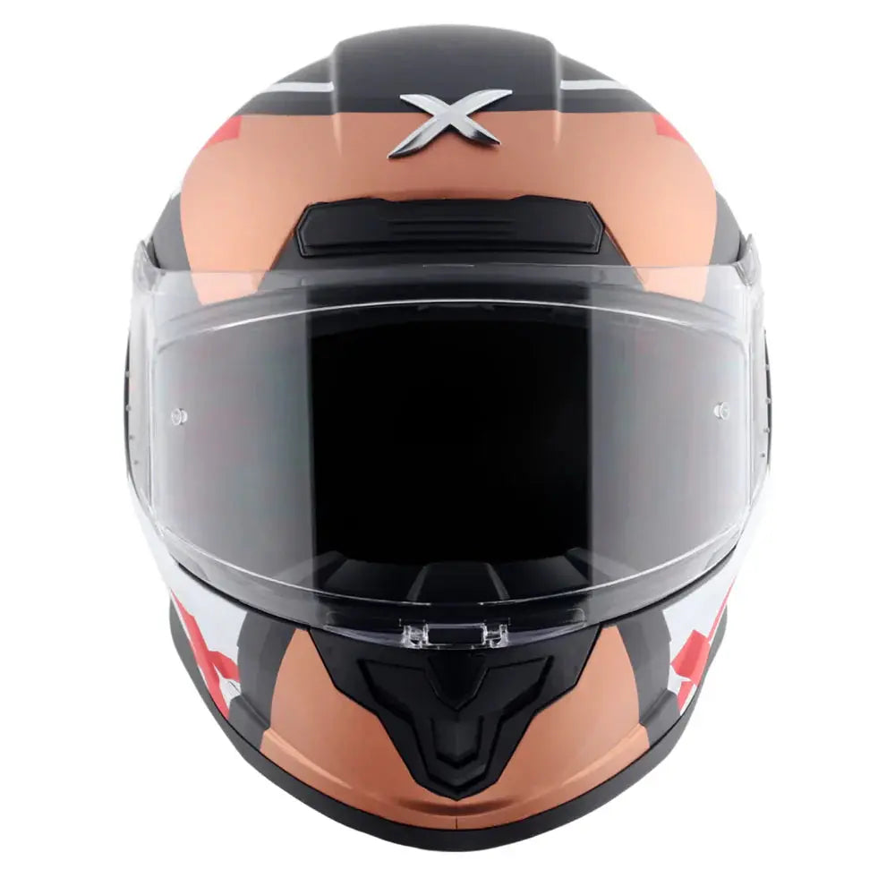 AXOR Helmets SABER X SPORTS CASCHI NERO ARANCIONE OPACO 