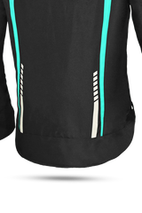 R-Tech Marshal Giacca da donna Moto Nero/Turquesa
