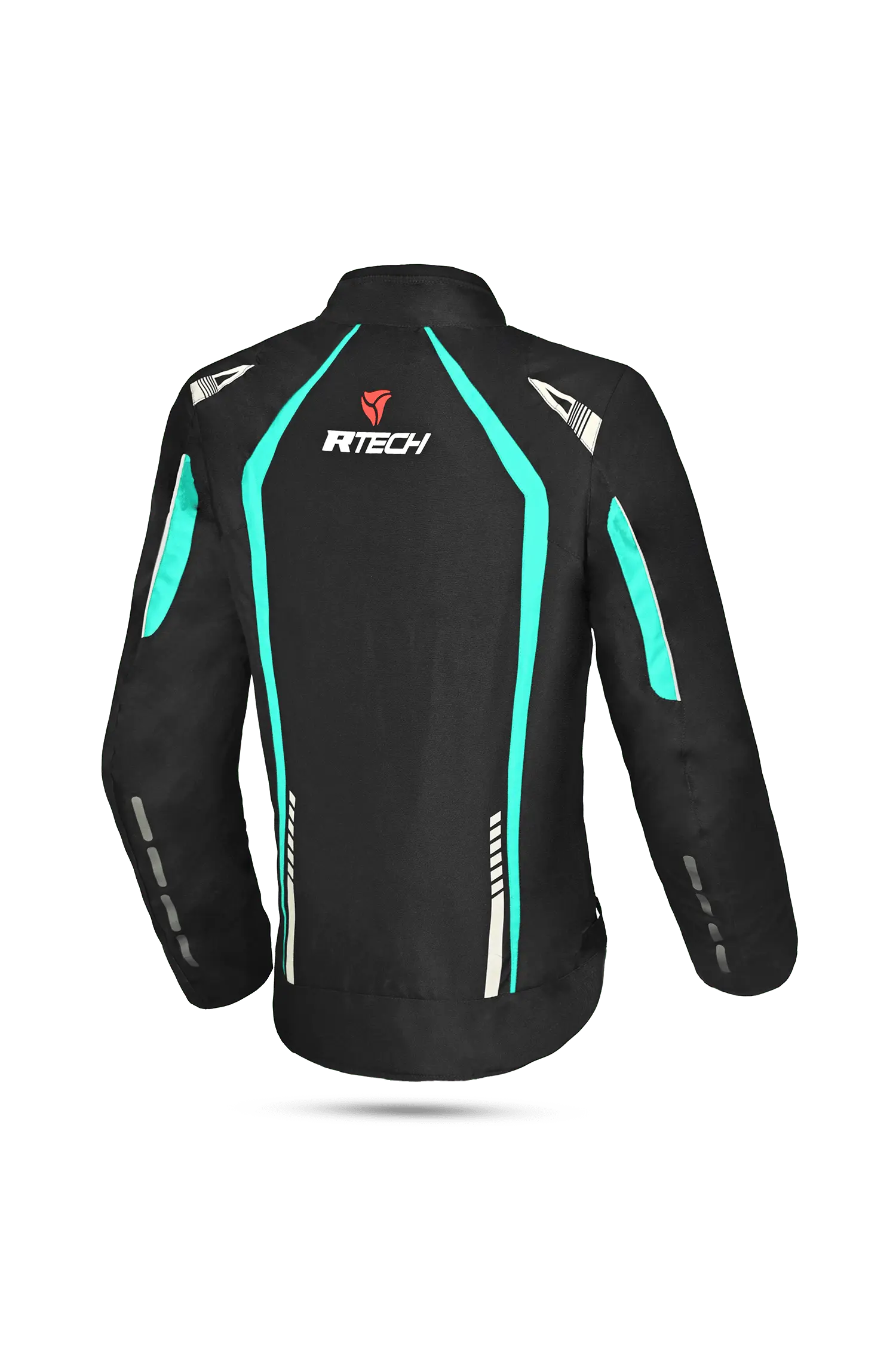 R-Tech Marshal Giacca da donna Moto Nero/Turquesa
