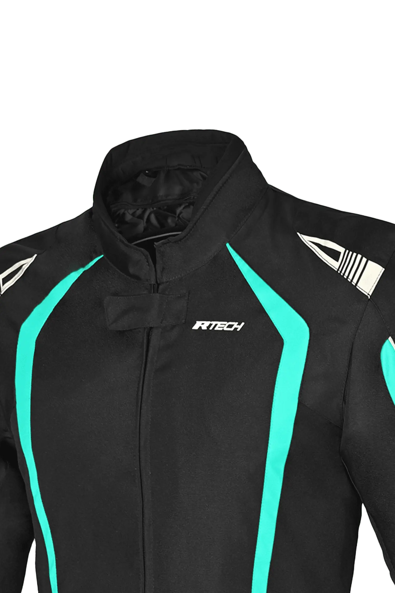 R-Tech Marshal Giacca da donna Moto Nero/Turquesa
