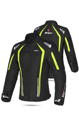 R-TECH - Giacca in tessuto Marshal donna Nera/Giallo Fluo