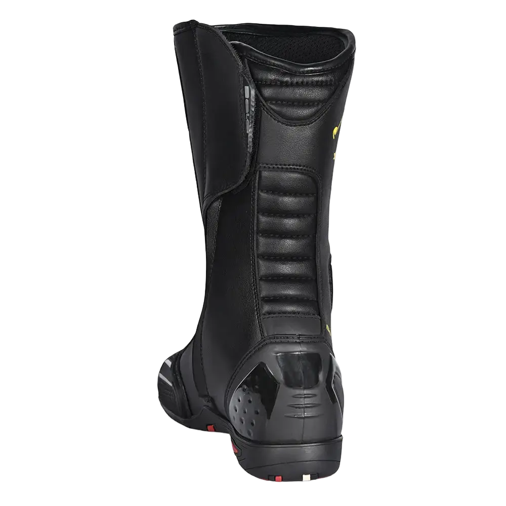 Bela Strip stivali da moto sportivo Nero/Giallo Flu 