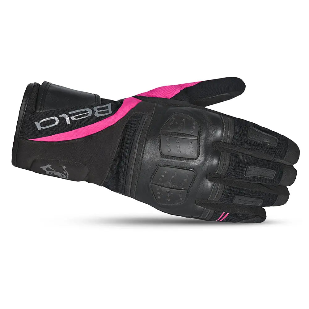 Bela Highway Donna Guanti invernali da Donna Nero/Rosa back