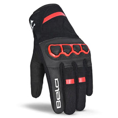 BELA - Guante Textil Tracker Winter WP lady Negro/Rojo 