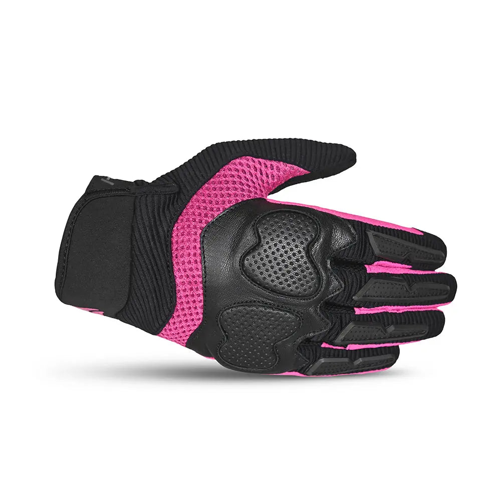R-Tech Cruiser  Guanti in tessuto Nero/Rosa 