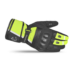 Bela Ice Winter WP Guanti Moto Nero/Giallo Fluor left