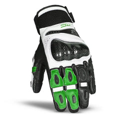 Bela Rocket Short verde Guanto da Motociclista  front