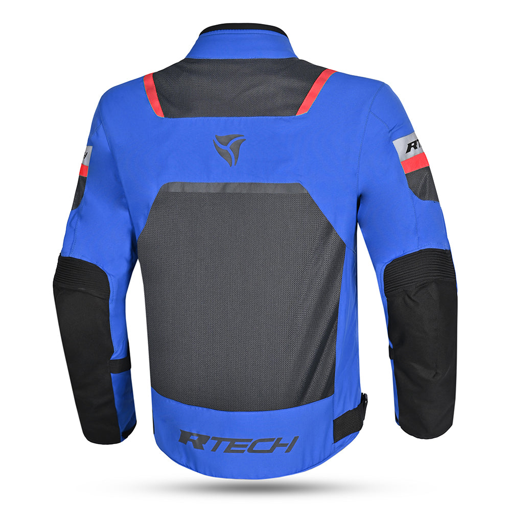 R-TECH SPIRAL MESH GIACCA MOTO UOMO BLU/GRIGIO/ROSSO 