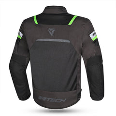 R-TECH SPIRAL MESH CHAQUETA DE MOTO DE HOMBRE TEXTIL  MUD NEGRO VERDE 