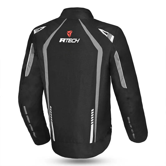 R-Tech Marshal Grigio Giacche Moto Tessile back