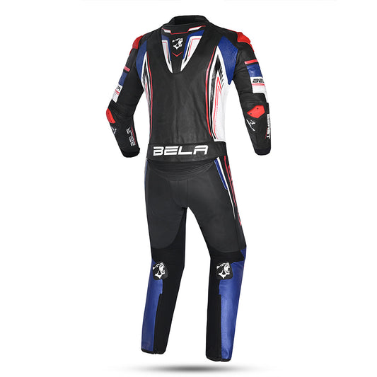 BELA - Tuta moto 2 pezzi Beast Nero Bianco Blu Rosso – Yamoto.it
