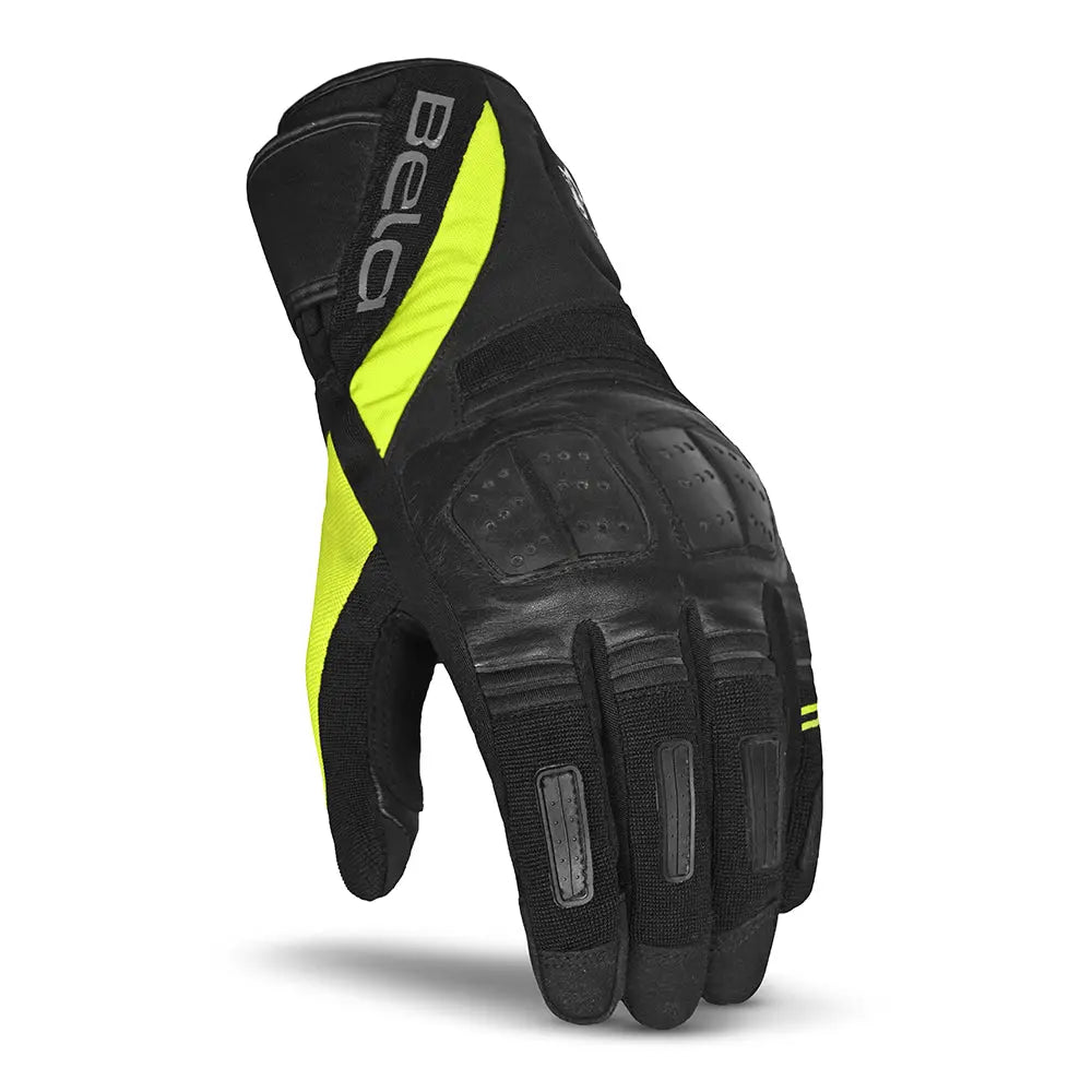 Bela Highway Donna Guanti invernali da Donna Nero/Fluor giallo front