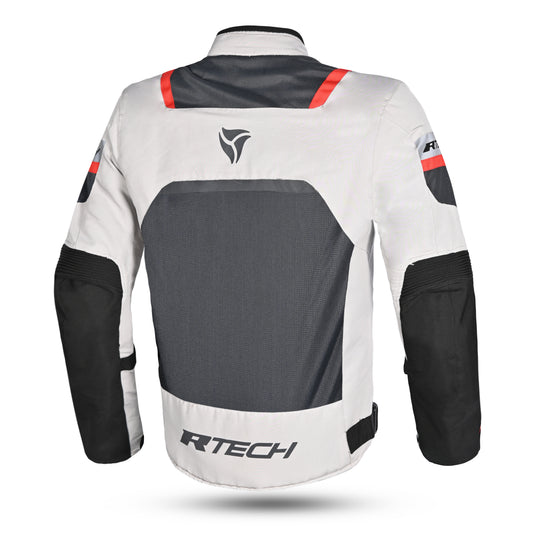 R-TECH SPIRAL MESH GIACCA MOTO ESTIVA IN TESSUTO  BIANCO/NERO/ROSSO – Yamoto.it