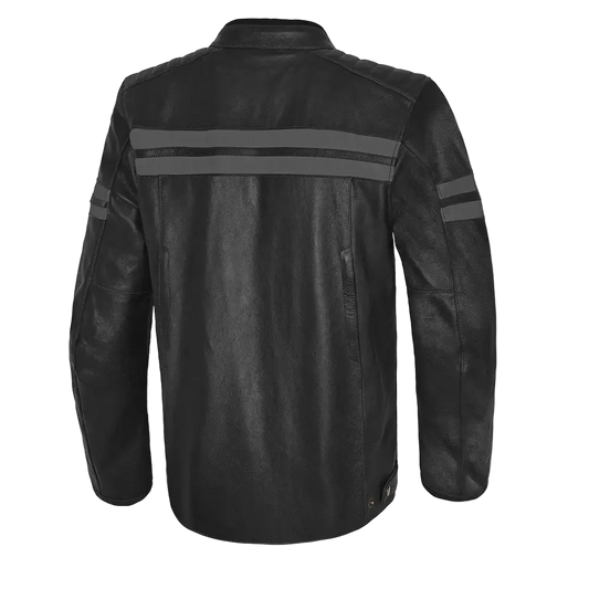 Giacca pelle BELA Stark 4 stagioni Nero/Gris 