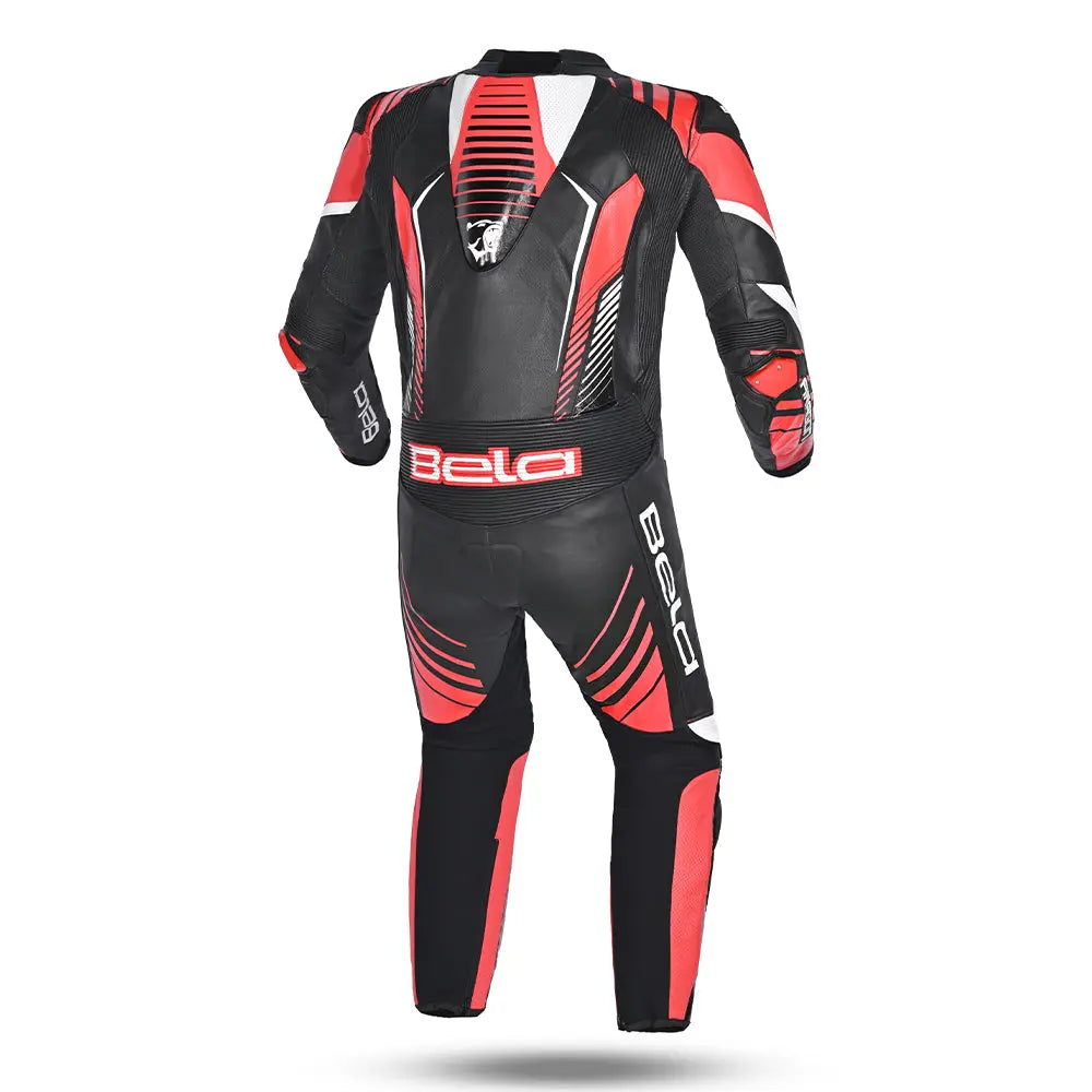 Bela Aragone Tuta da moto Nera/Rossa intera (1 PZ) 