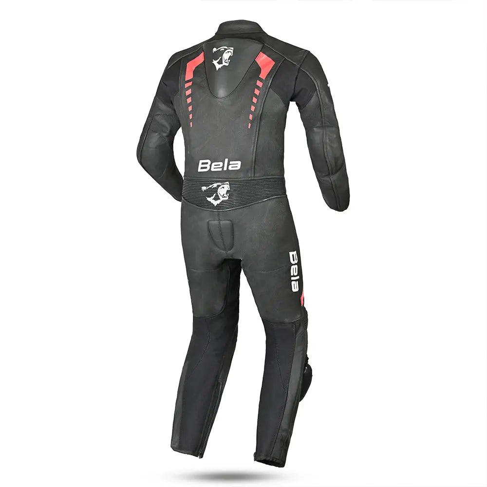 Bela Rollover Nero rosso 1PC Tute da Moto in Pelle Bambini back