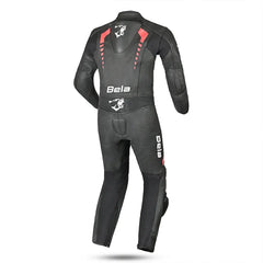 Bela Rollover Nero rosso 1PC Tute da Moto in Pelle Bambini back
