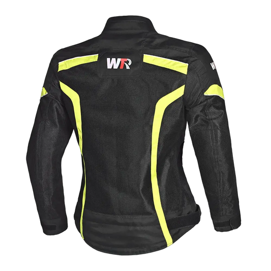 WTR - Mesh Blazer Donna  Giacca per moto Nero giallo  Flo 