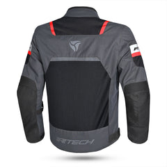 R-TECH SPIRAL MESH CHAQUETA DE MOTO DE HOMBRE TEXTIL NEGRO ROJO ANTRACITA
