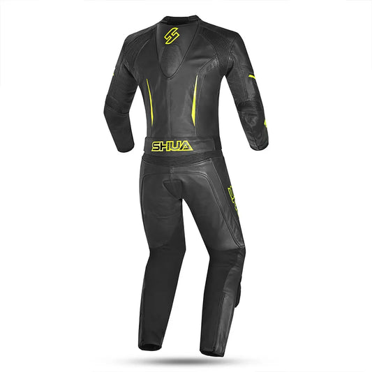 Shua Infinity Tuta Moto 2 pezzi Nero/Giallo back