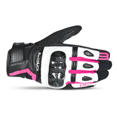 Bela Air Flow Donna Guanti moto estivi Nero / Rosa 