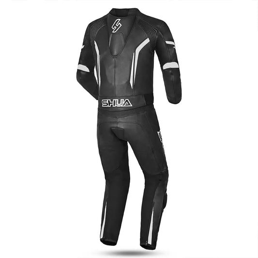 Shua Infinity Tuta Moto 2 pezzi Nero/Bianco