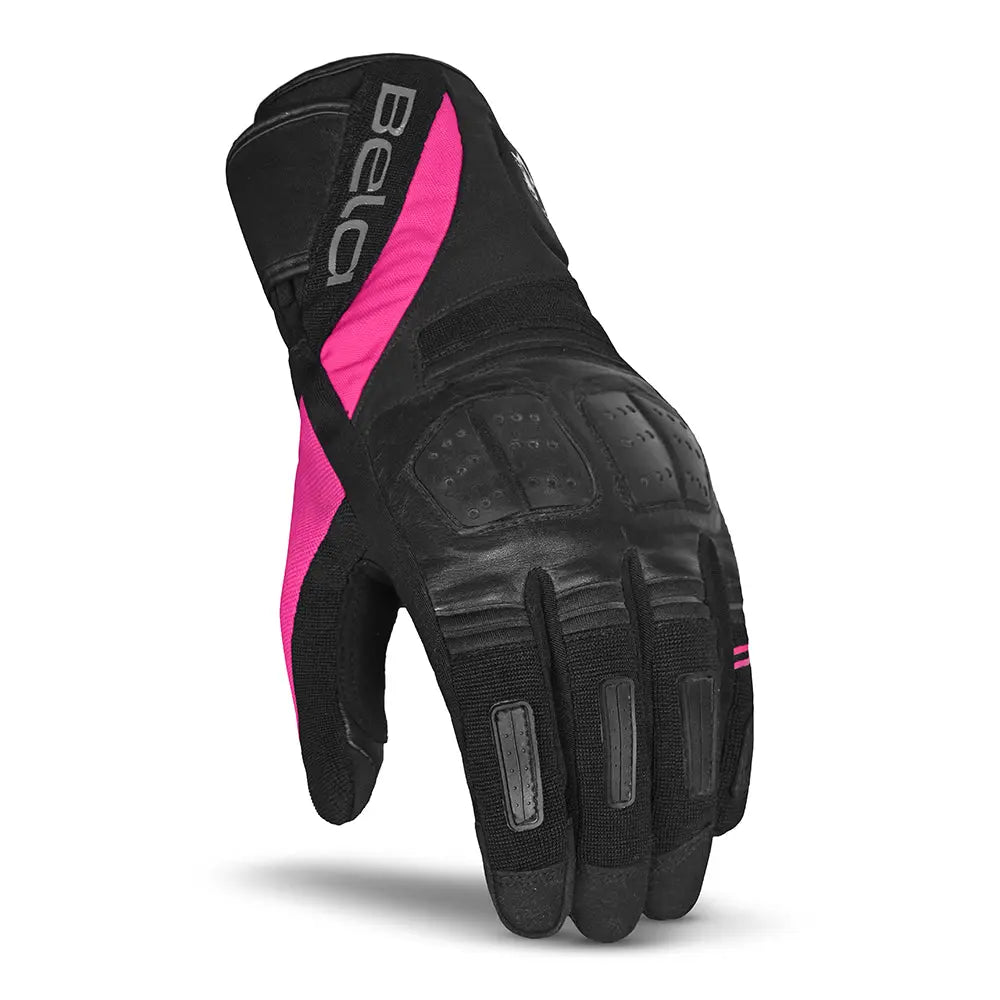 Bela Highway Donna Guanti invernali da Donna Nero/Rosa front 1