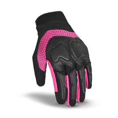 R-Tech Cruiser  Guanti in tessuto Nero/Rosa 