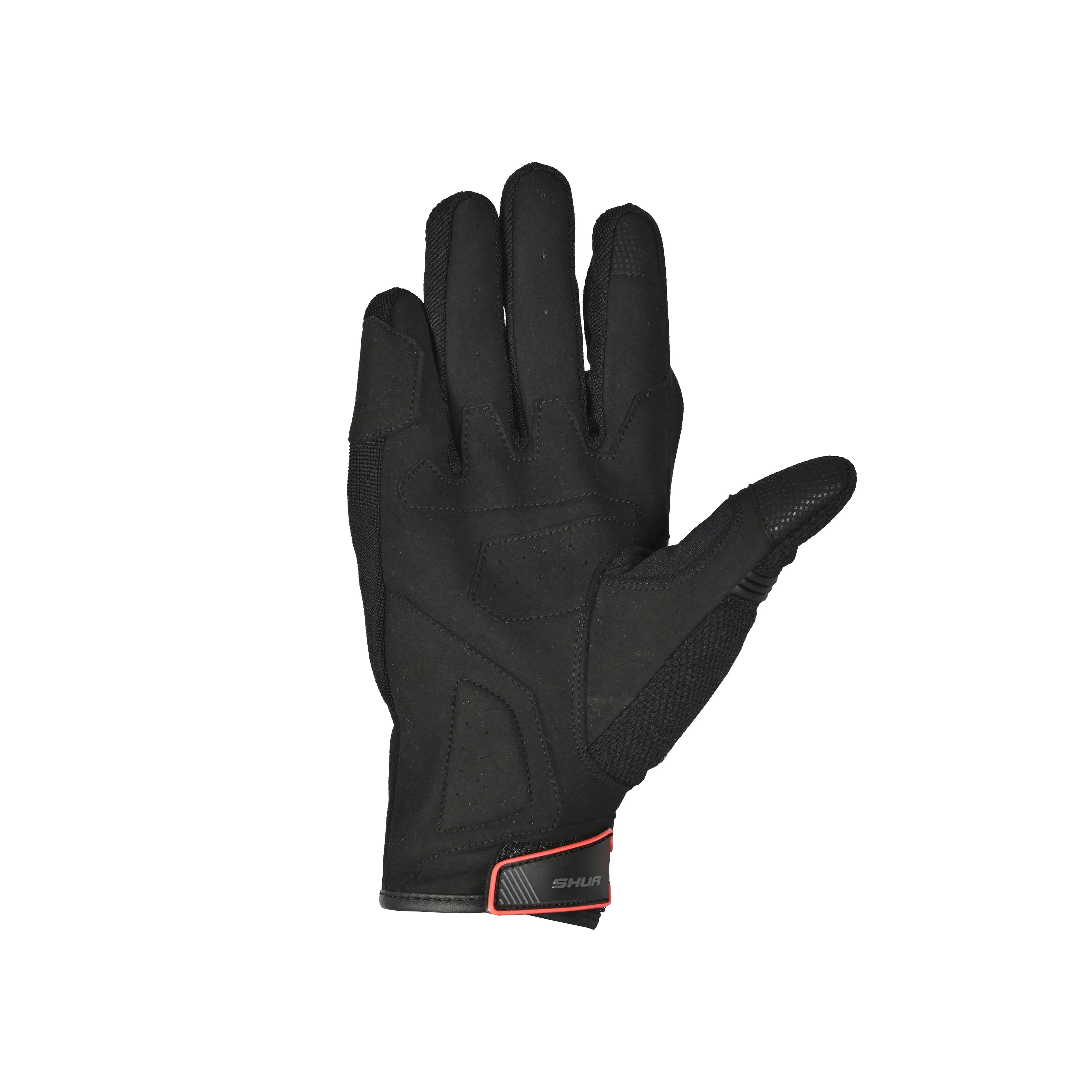 Shua - Sea Breeze Guantes Nero/Rosso 