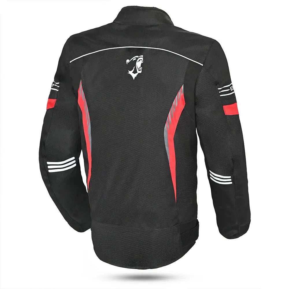 Bela Bradley Rosso Giacca Tessile da Moto back