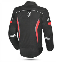Bela Bradley Rosso Giacca Tessile da Moto back