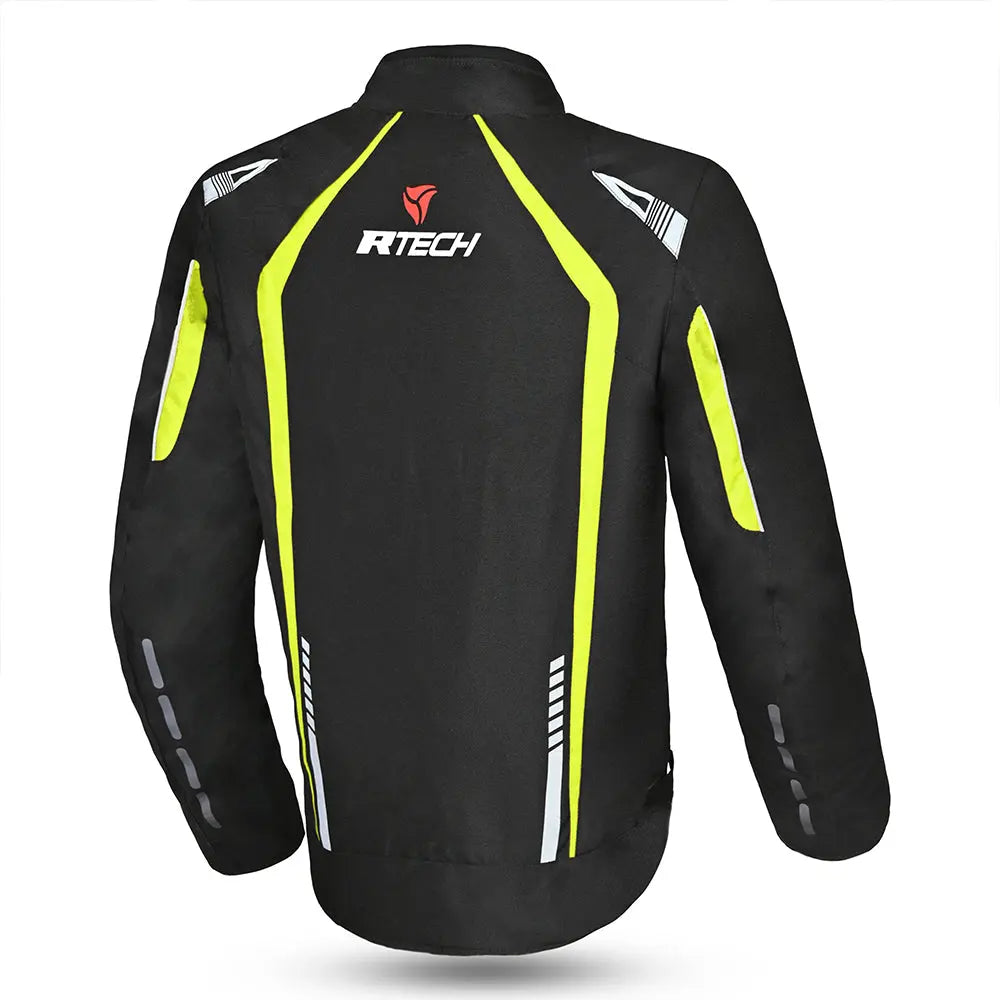 R-Tech Marshal Giallo Giacche Moto Tessile back