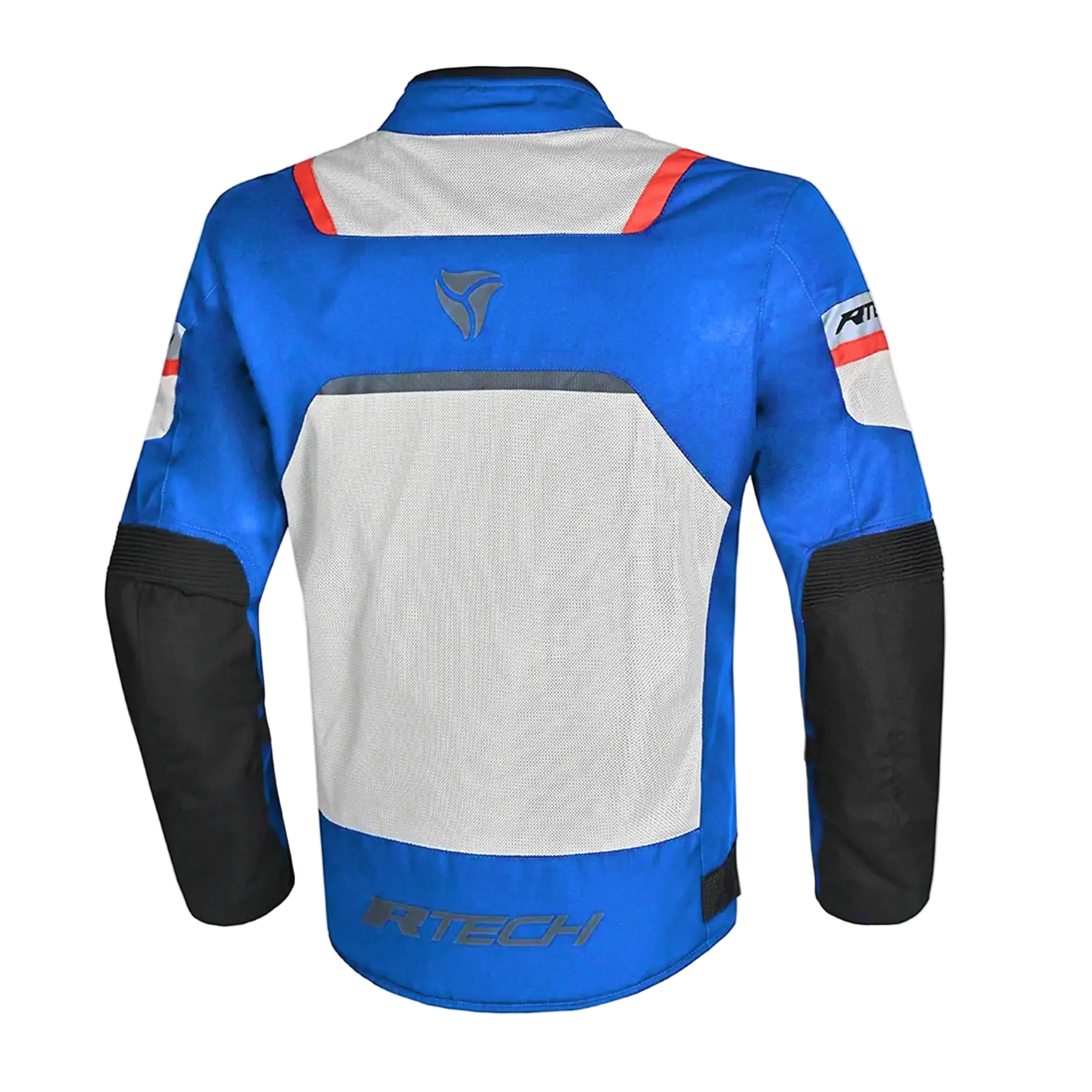 R-Tech Spiral Mesh Giacca moto estiva tessuto Blu ghiaccio Rossa 
