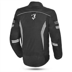 Bela Bradley Grigio Giacca Tessile da Moto back