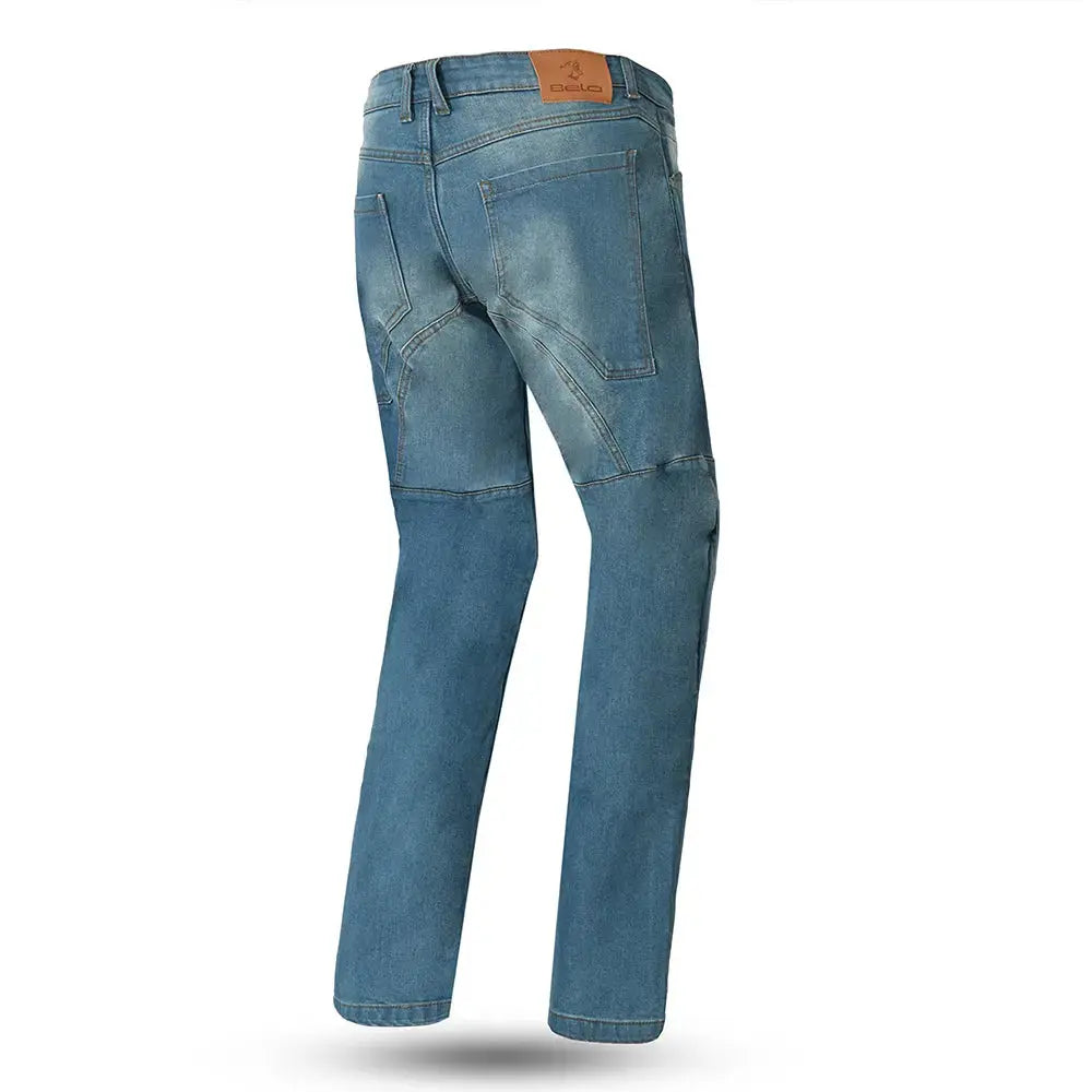 Bela Rocker Jeans Moto per Uomo Azzurro
